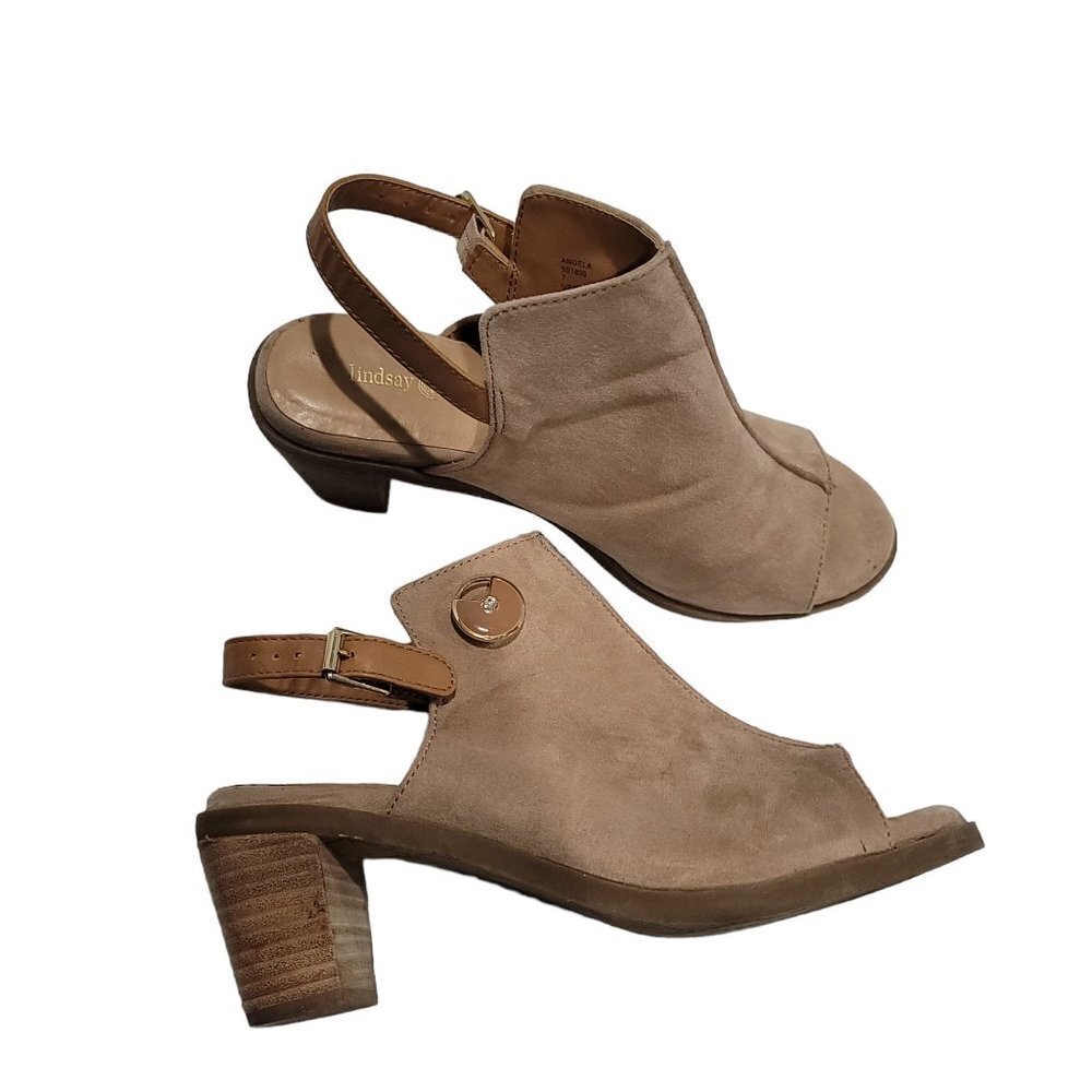 Lindsay Phillips Angela Peep Toe Heeled Booties Size 7